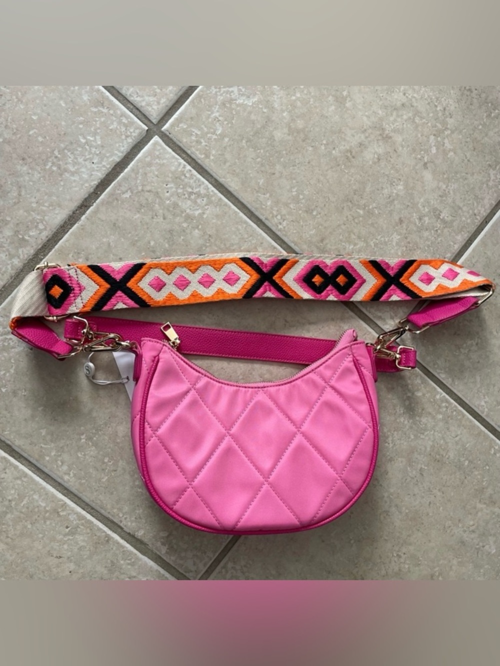 Shiraleah Kendra Crossbody Bag Bright Pink - Picture 5 of 9